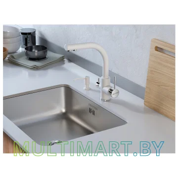 Смеситель Paulmark Essen Es213011-431 (белый матовый) картинка 2